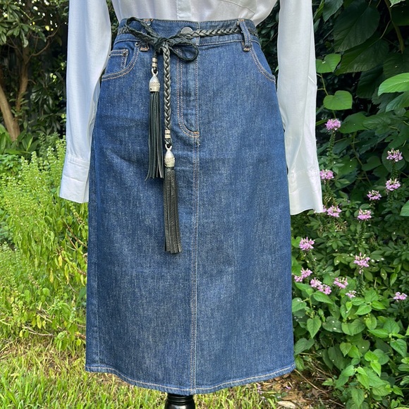 J Crew Denim Pencil Skirt 29 - Picture 13 of 13